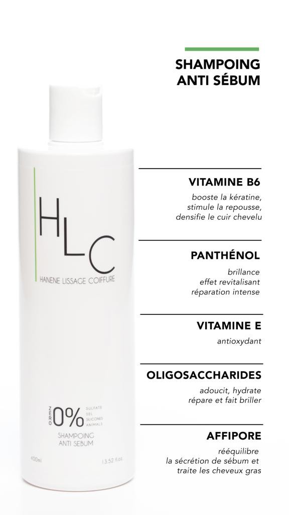 SHAMPOOING ANTI SEBUM HLC 400ML