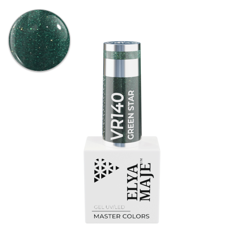 Vernis Semi Permanent – N° 140 – Green Star – Elyamaje